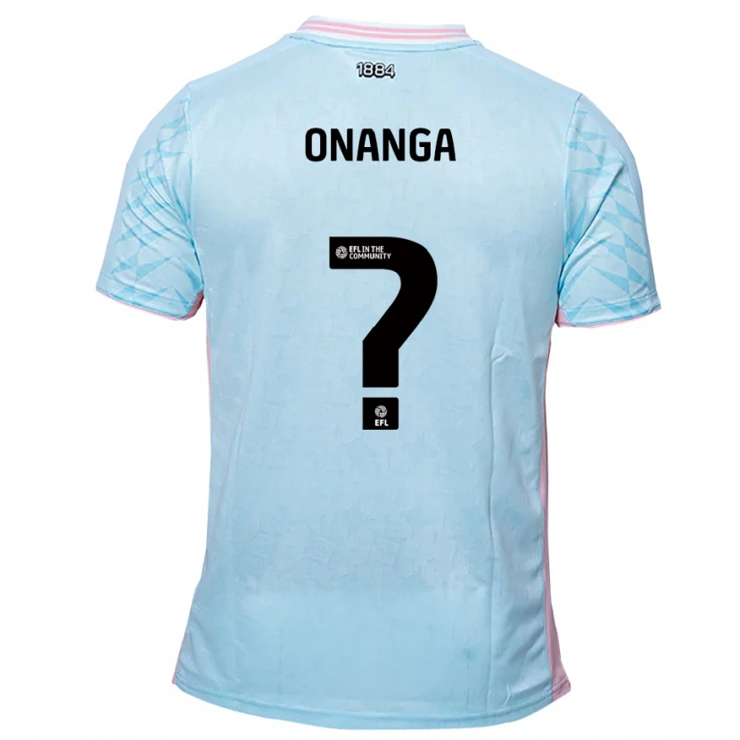 Danxen Herren Kiera Onanga #0 Himmelblau Pink Auswärtstrikot Trikot 2025/26 T-Shirt