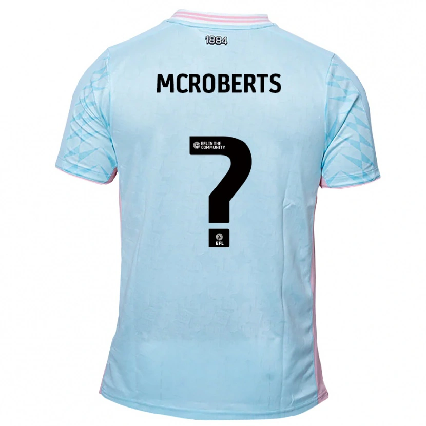 Danxen Herren Keris Mcroberts #0 Himmelblau Pink Auswärtstrikot Trikot 2025/26 T-Shirt