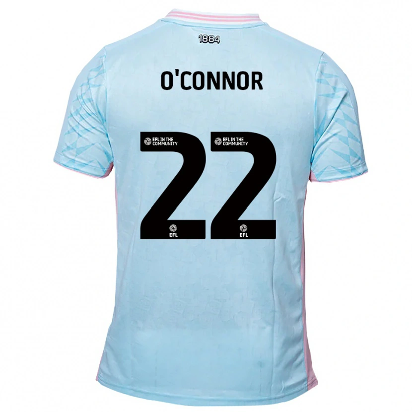 Danxen Herren Lee O'connor #22 Himmelblau Pink Auswärtstrikot Trikot 2025/26 T-Shirt