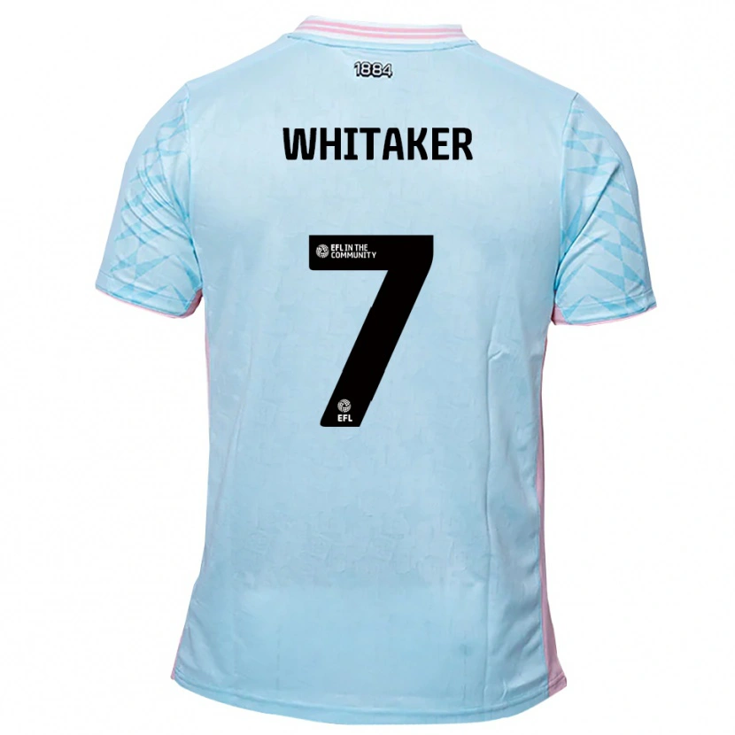 Danxen Herren Charlie Whitaker #7 Himmelblau Pink Auswärtstrikot Trikot 2025/26 T-Shirt
