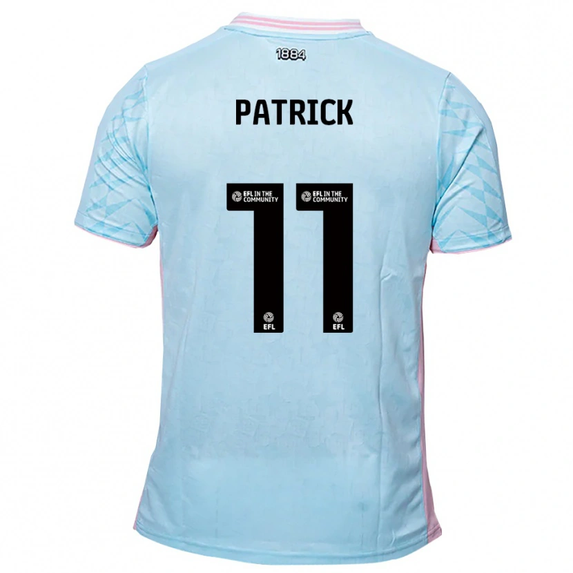 Danxen Herren Omari Patrick #11 Himmelblau Pink Auswärtstrikot Trikot 2025/26 T-Shirt