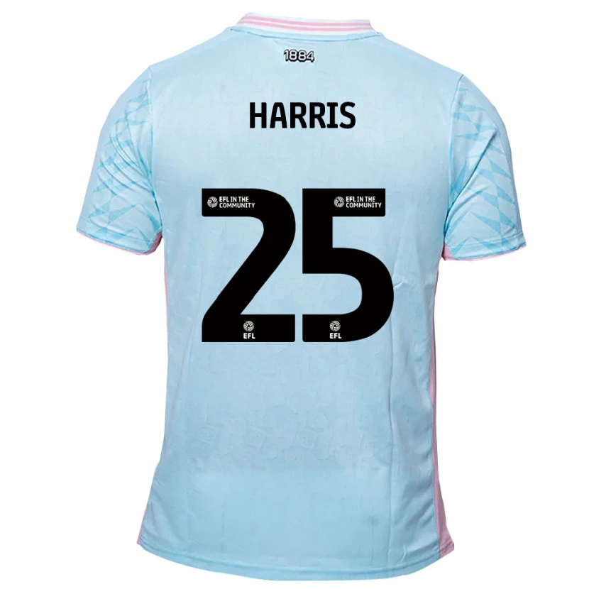 Danxen Herren Taylan Harris #25 Himmelblau Pink Auswärtstrikot Trikot 2025/26 T-Shirt