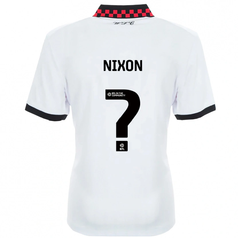 Danxen Herren Freya Nixon #0 Weiß Schwarz Auswärtstrikot Trikot 2025/26 T-Shirt