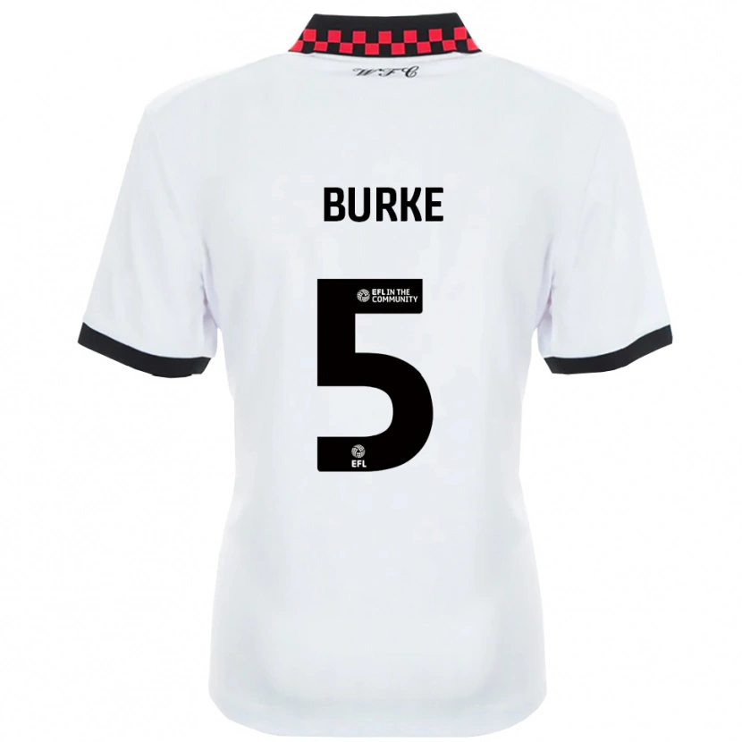 Danxen Herren Harrison Burke #5 Weiß Schwarz Auswärtstrikot Trikot 2025/26 T-Shirt