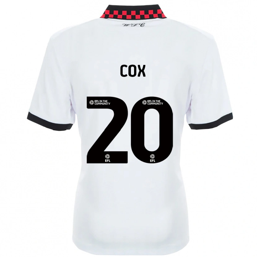 Danxen Herren Daniel Cox #20 Weiß Schwarz Auswärtstrikot Trikot 2025/26 T-Shirt