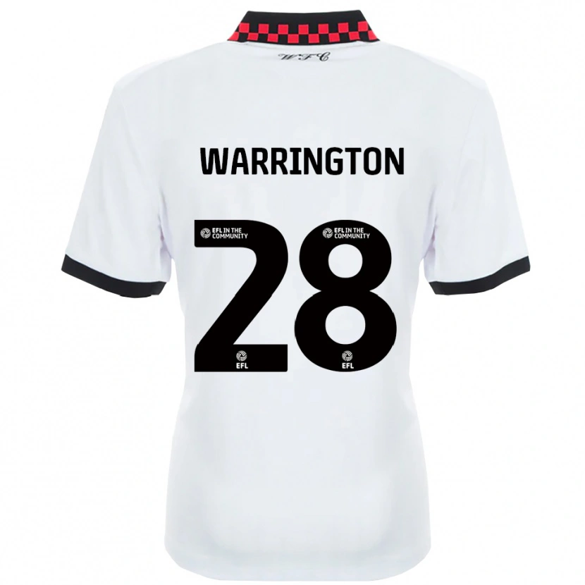 Danxen Herren Lewis Warrington #28 Weiß Schwarz Auswärtstrikot Trikot 2025/26 T-Shirt
