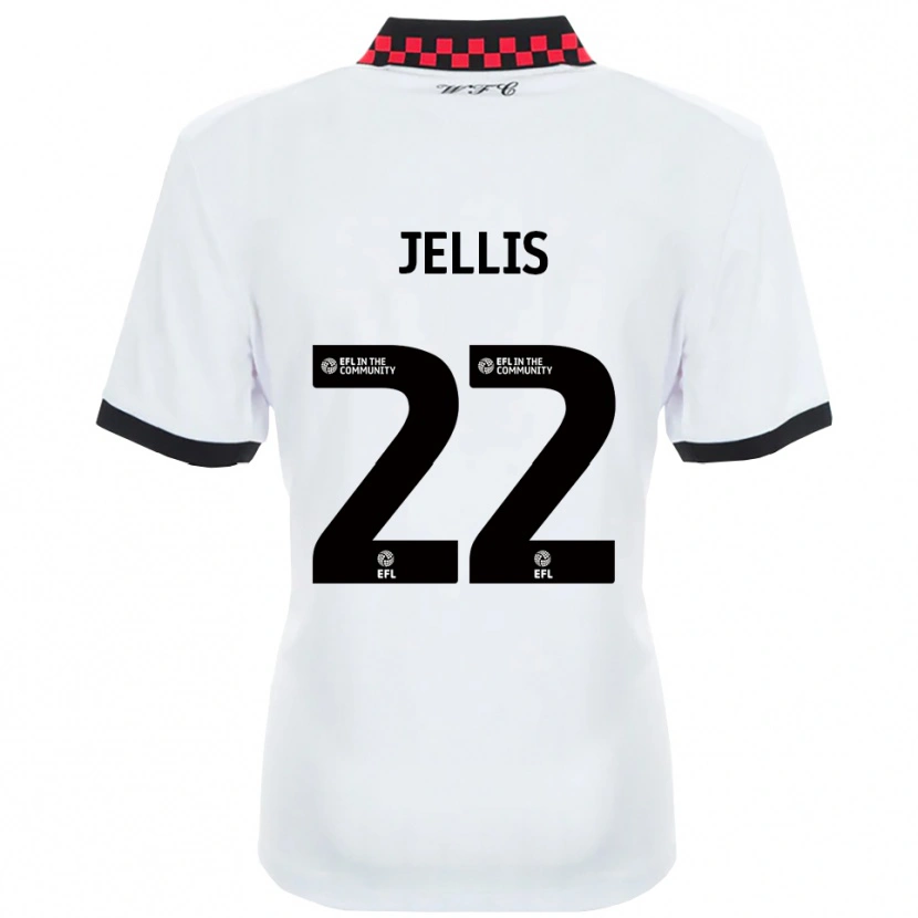 Danxen Herren Jamie Jellis #22 Weiß Schwarz Auswärtstrikot Trikot 2025/26 T-Shirt