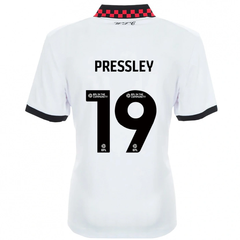 Danxen Herren Aaron Pressley #19 Weiß Schwarz Auswärtstrikot Trikot 2025/26 T-Shirt