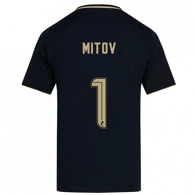 Danxen Herren Dimitar Mitov #1 Marine Gold Auswärtstrikot Trikot 2025/26 T-Shirt