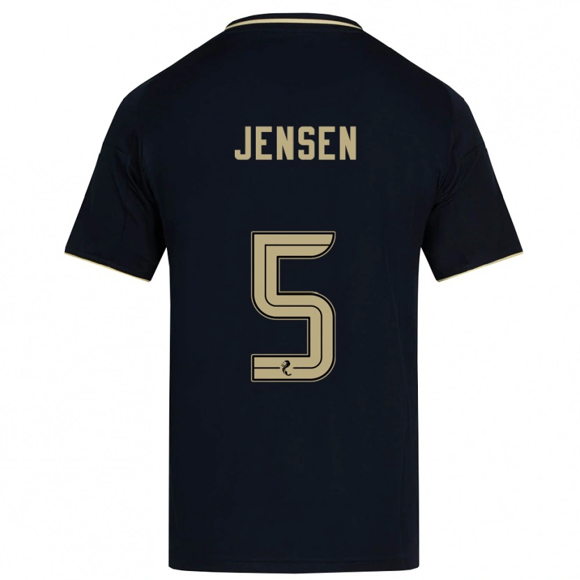 Danxen Herren Richard Jensen #5 Marine Gold Auswärtstrikot Trikot 2025/26 T-Shirt