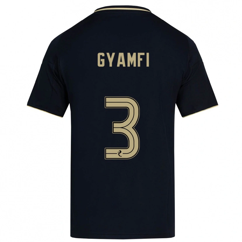 Danxen Herren Emmanuel Gyamfi #3 Marine Gold Auswärtstrikot Trikot 2025/26 T-Shirt