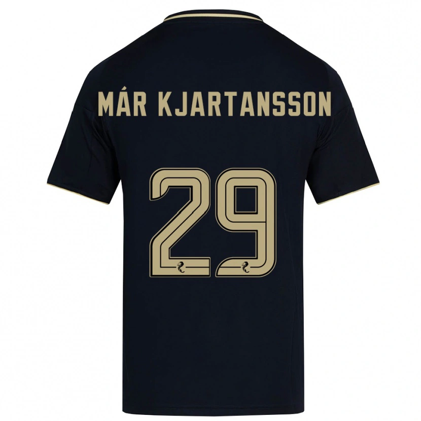 Danxen Herren Kjartan Már Kjartansson #29 Marine Gold Auswärtstrikot Trikot 2025/26 T-Shirt