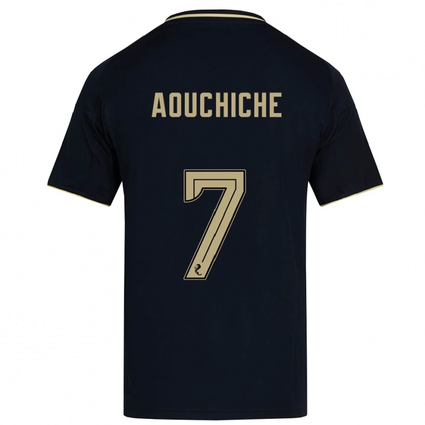 Danxen Herren Adil Aouchiche #7 Marine Gold Auswärtstrikot Trikot 2025/26 T-Shirt