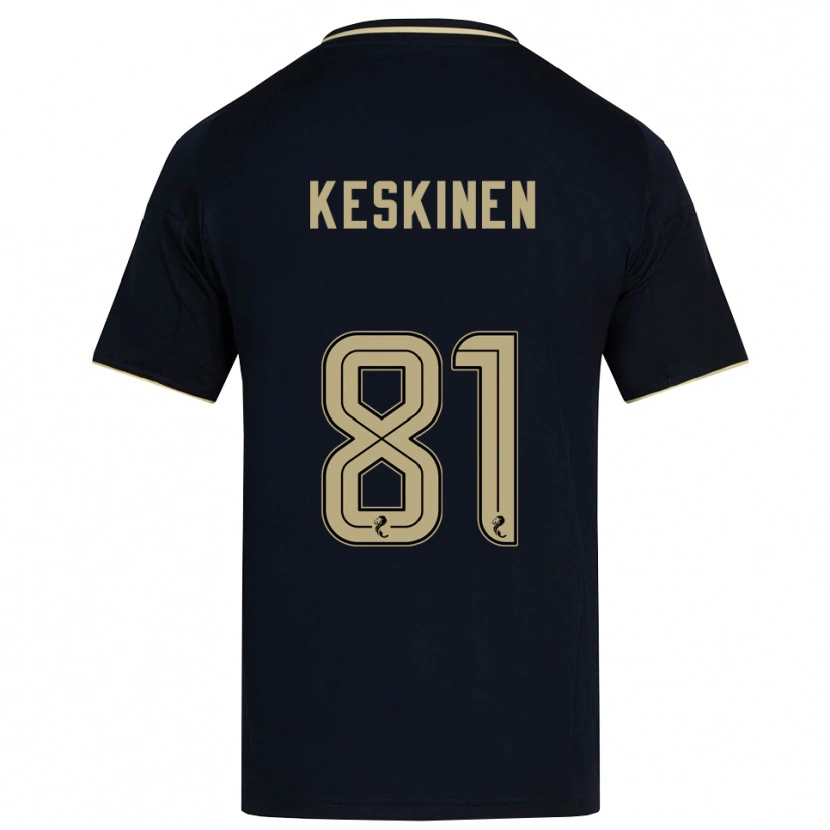 Danxen Herren Topi Keskinen #81 Marine Gold Auswärtstrikot Trikot 2025/26 T-Shirt