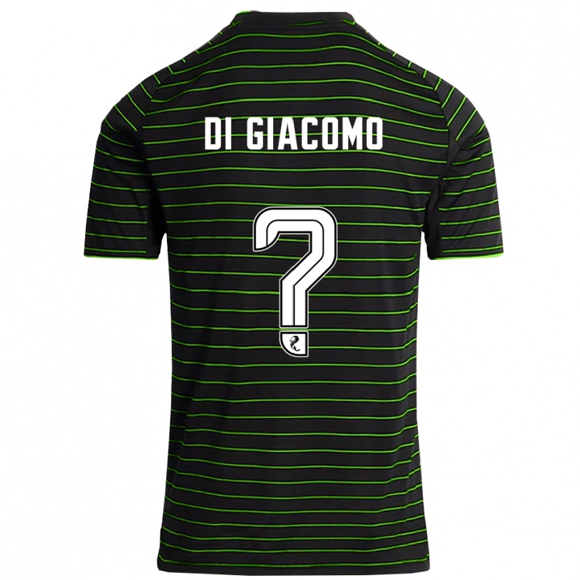 Danxen Herren Rocco Di Giacomo #0 Schwarz Grün Auswärtstrikot Trikot 2025/26 T-Shirt