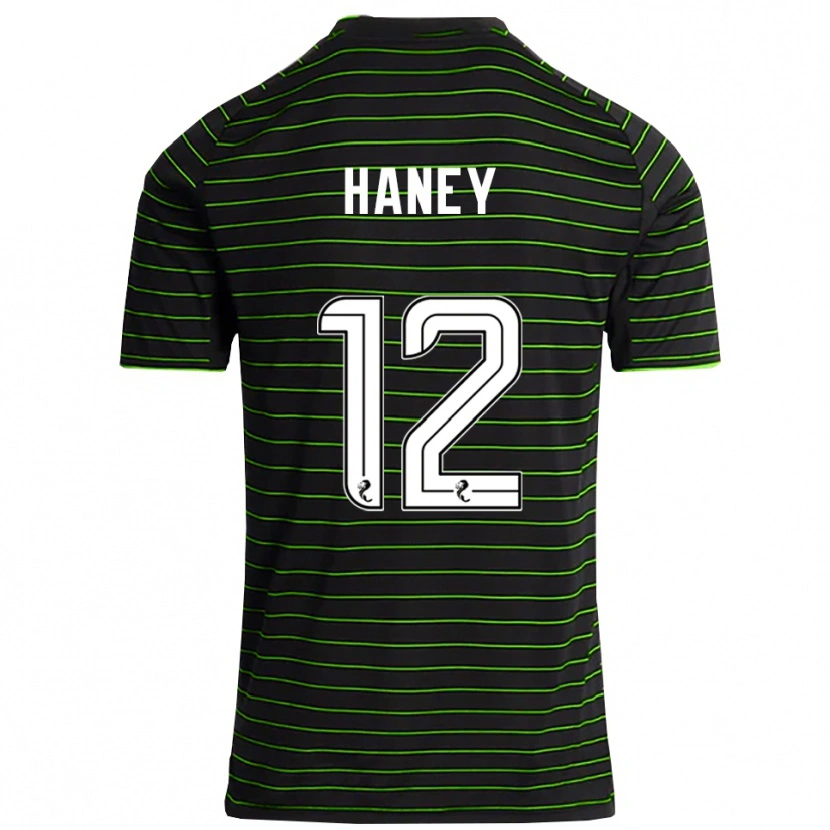 Danxen Herren Joseph Haney #12 Schwarz Grün Auswärtstrikot Trikot 2025/26 T-Shirt
