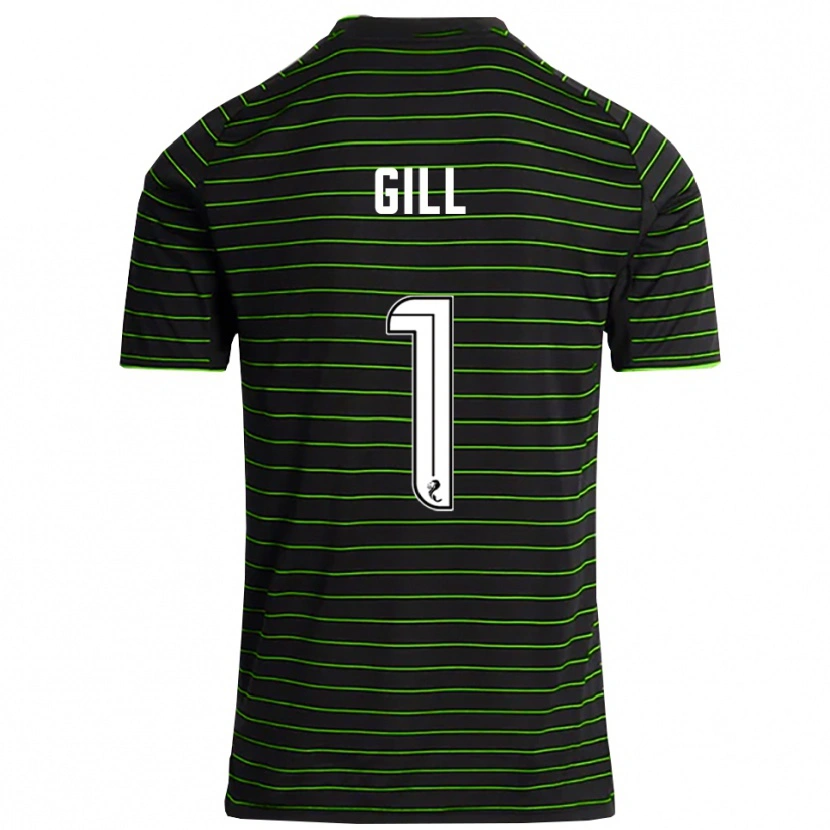Danxen Herren Marcus Gill #1 Schwarz Grün Auswärtstrikot Trikot 2025/26 T-Shirt