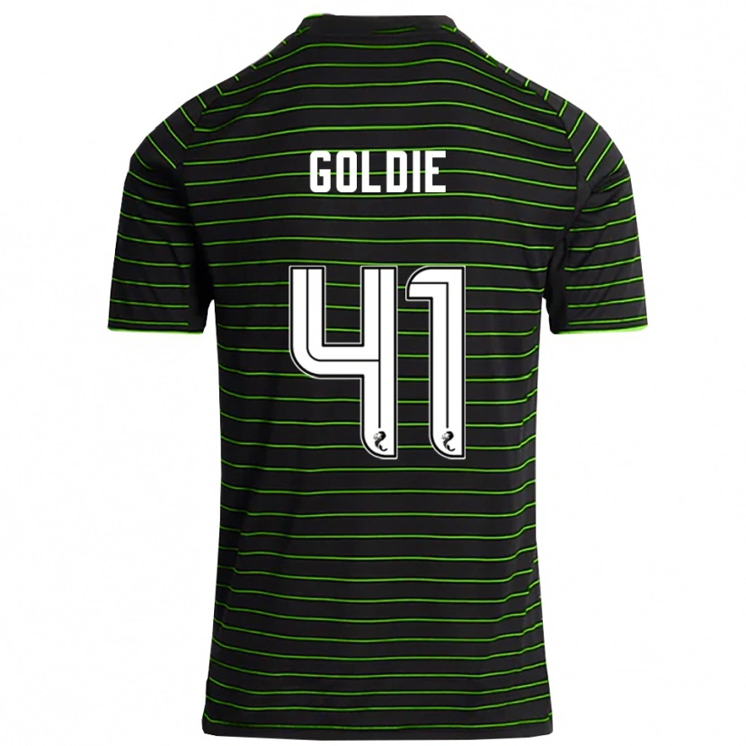 Danxen Herren Clare Goldie #41 Schwarz Grün Auswärtstrikot Trikot 2025/26 T-Shirt
