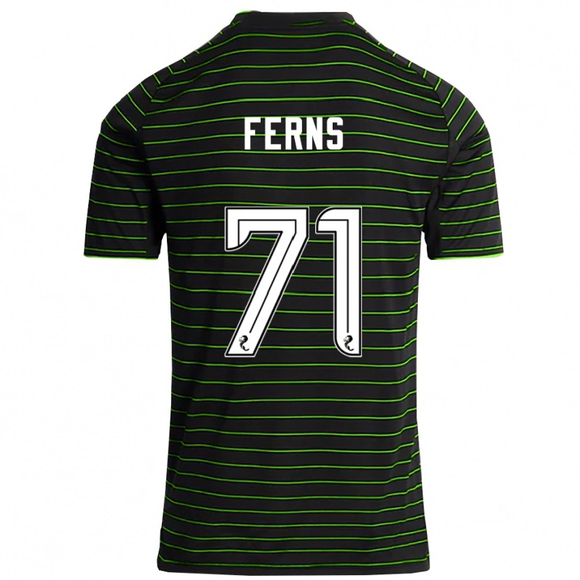 Danxen Herren Abbie Ferns #71 Schwarz Grün Auswärtstrikot Trikot 2025/26 T-Shirt