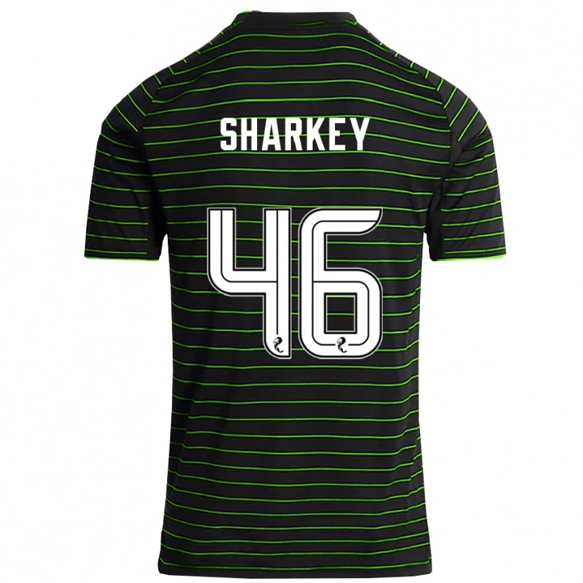 Danxen Herren Amy Sharkey #46 Schwarz Grün Auswärtstrikot Trikot 2025/26 T-Shirt