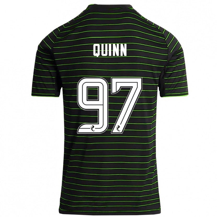 Danxen Herren Ben Quinn #97 Schwarz Grün Auswärtstrikot Trikot 2025/26 T-Shirt