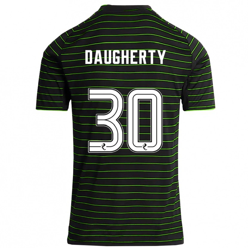 Danxen Herren Kelsey Daugherty #30 Schwarz Grün Auswärtstrikot Trikot 2025/26 T-Shirt