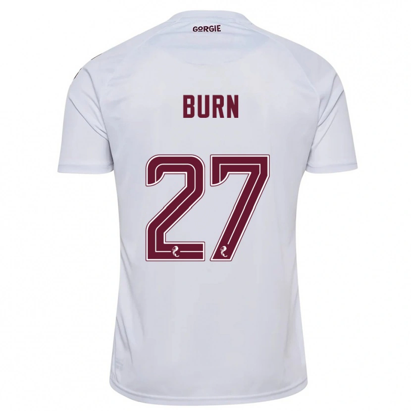 Danxen Herren Gregor Burn #27 Weiß Burgunderrot Auswärtstrikot Trikot 2025/26 T-Shirt