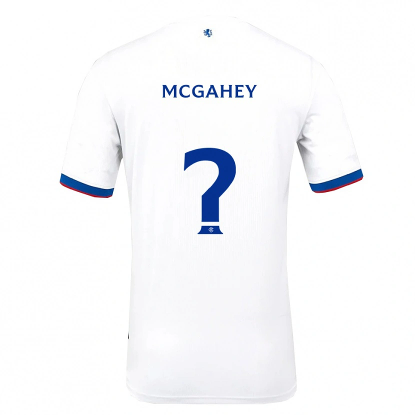 Danxen Herren Lewis Mcgahey #0 Weiß Rot Blau Auswärtstrikot Trikot 2025/26 T-Shirt