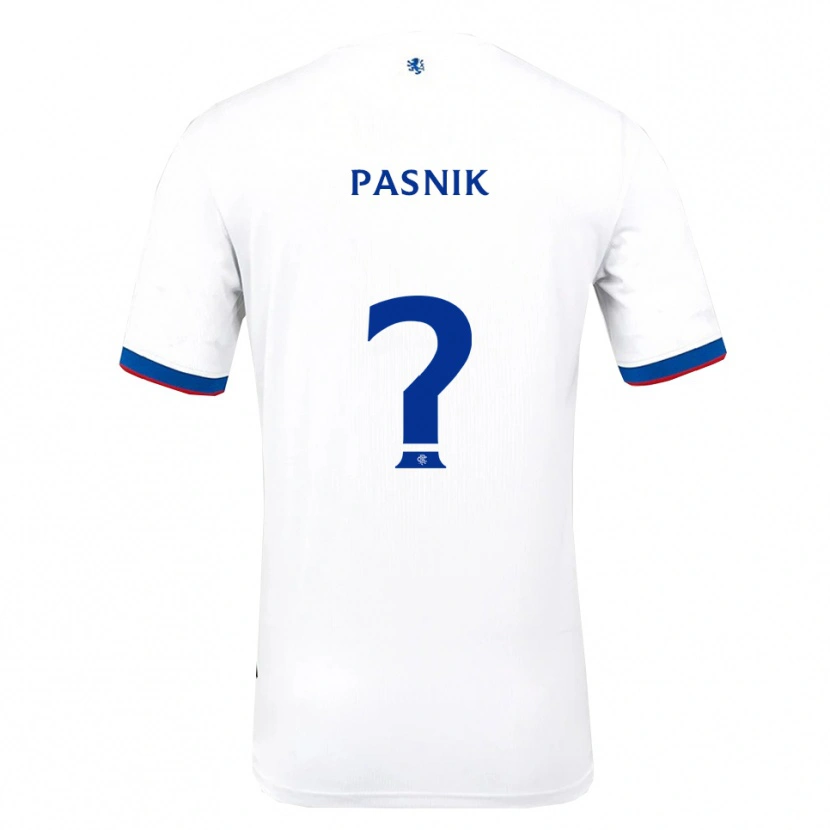 Danxen Herren Tyler Pasnik #0 Weiß Rot Blau Auswärtstrikot Trikot 2025/26 T-Shirt