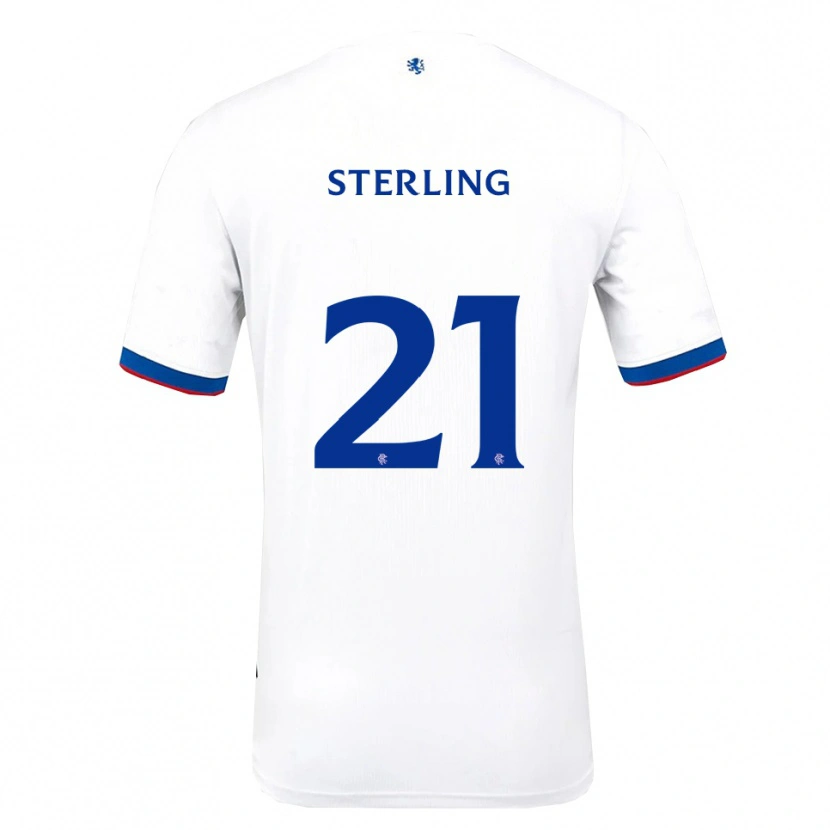 Danxen Herren Dujon Sterling #21 Weiß Rot Blau Auswärtstrikot Trikot 2025/26 T-Shirt