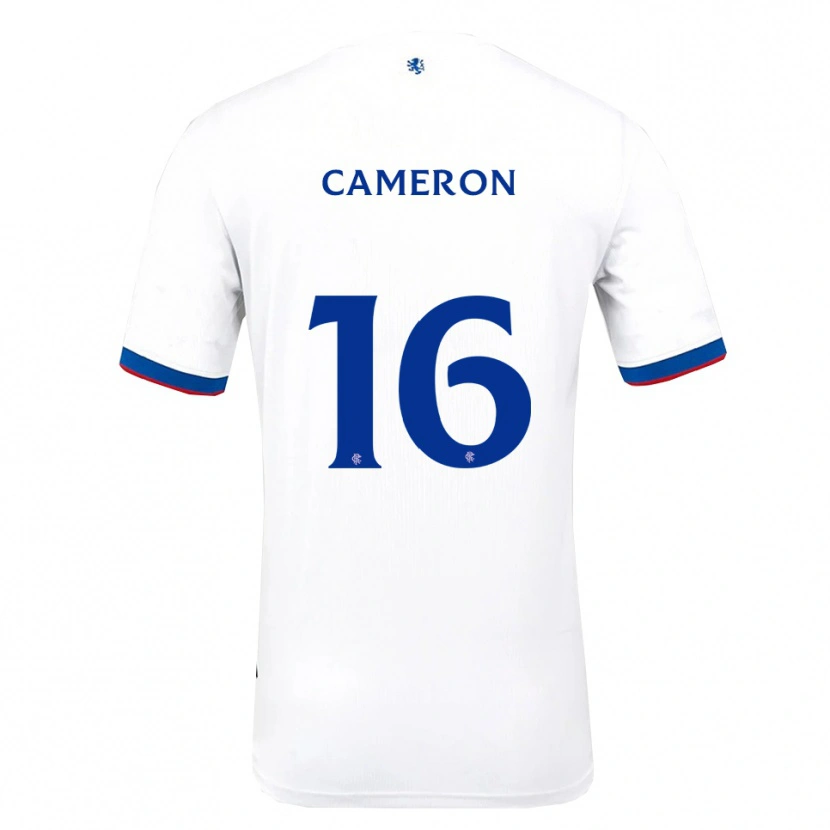 Danxen Herren Lyall Cameron #16 Weiß Rot Blau Auswärtstrikot Trikot 2025/26 T-Shirt