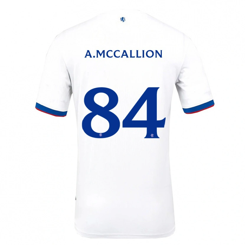 Danxen Herren Aiden Mccallion #84 Weiß Rot Blau Auswärtstrikot Trikot 2025/26 T-Shirt