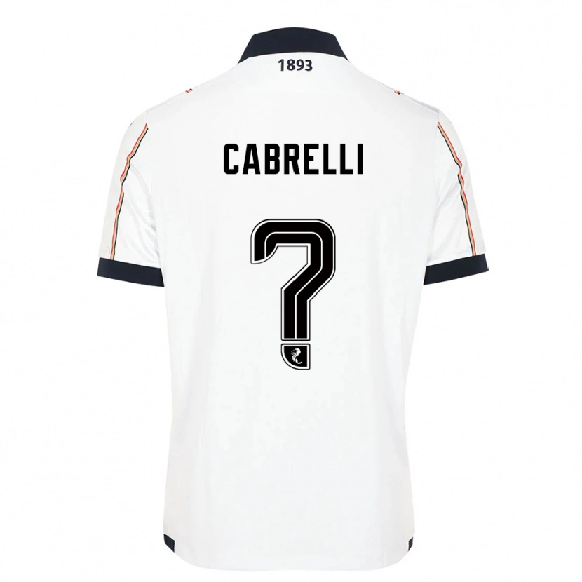 Danxen Herren David Cabrelli #0 Weiß Marine Rot Auswärtstrikot Trikot 2025/26 T-Shirt