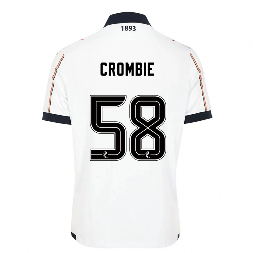 Danxen Herren Ethan Crombie #58 Weiß Marine Rot Auswärtstrikot Trikot 2025/26 T-Shirt