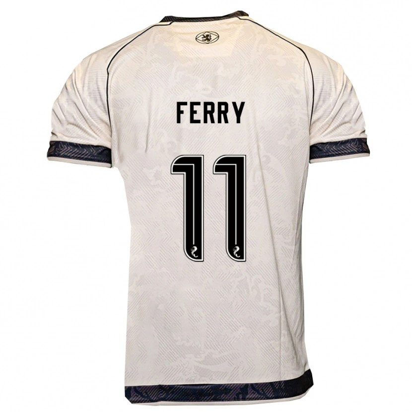 Danxen Herren Will Ferry #11 Weiß Schwarz Auswärtstrikot Trikot 2025/26 T-Shirt
