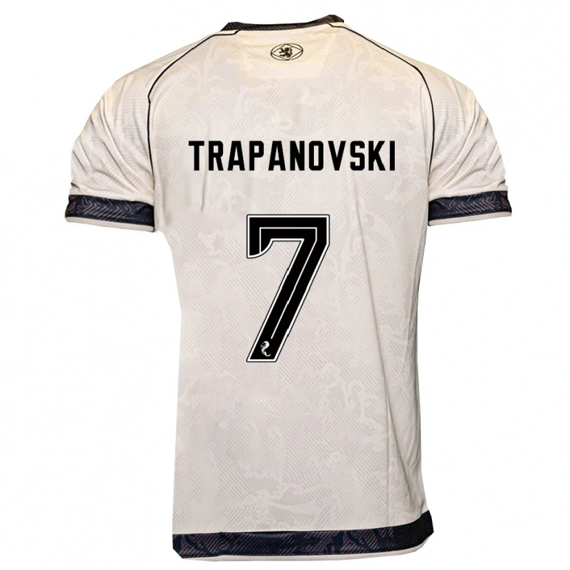 Danxen Herren Kristijan Trapanovski #7 Weiß Schwarz Auswärtstrikot Trikot 2025/26 T-Shirt