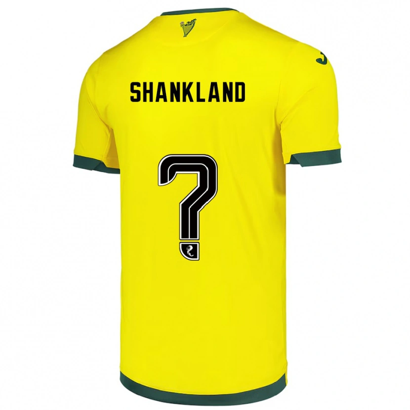 Danxen Herren Cole Shankland #0 Gelb Grün Auswärtstrikot Trikot 2025/26 T-Shirt