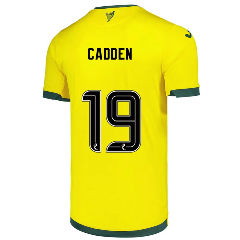 Danxen Herren Nicky Cadden #19 Gelb Grün Auswärtstrikot Trikot 2025/26 T-Shirt