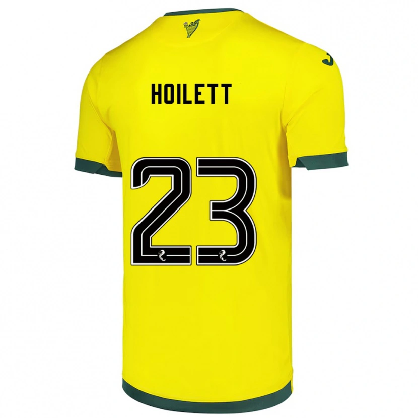 Danxen Herren Junior Hoilett #23 Gelb Grün Auswärtstrikot Trikot 2025/26 T-Shirt