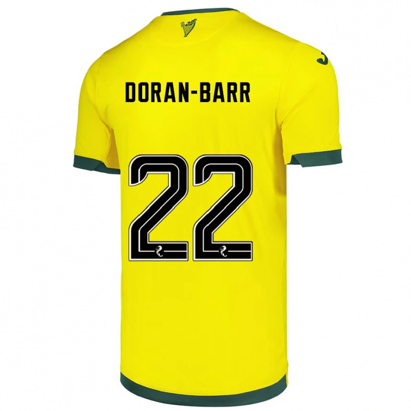 Danxen Herren Lauren Doran-Barr #22 Gelb Grün Auswärtstrikot Trikot 2025/26 T-Shirt