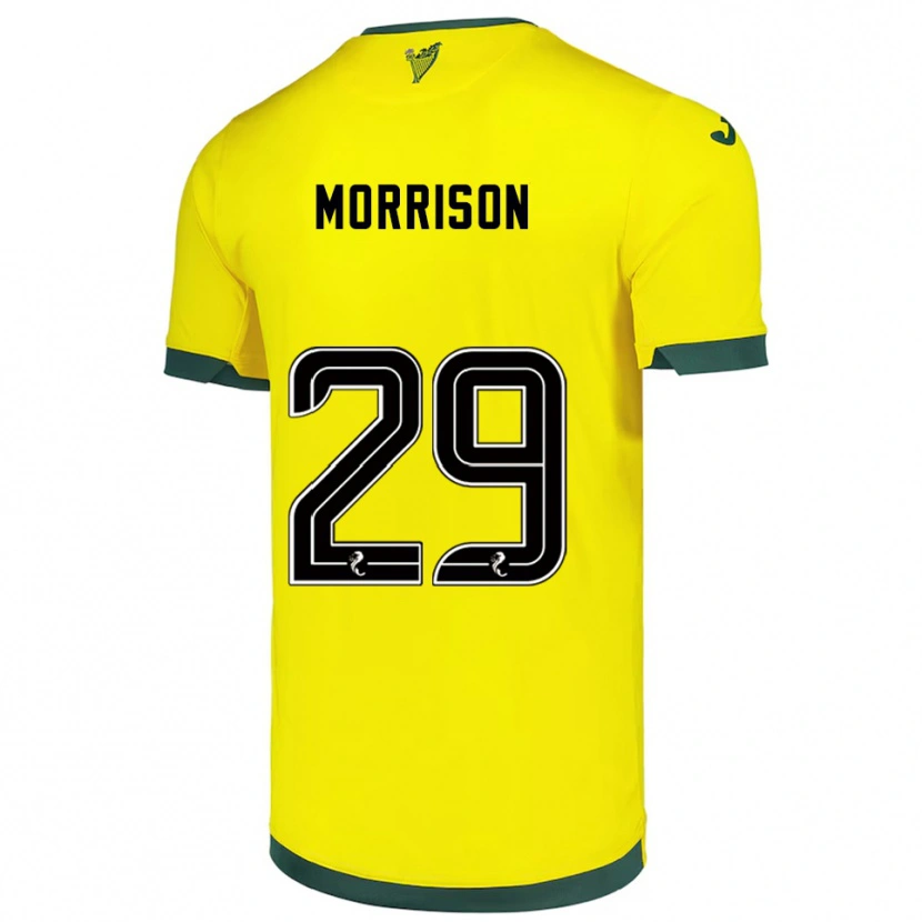Danxen Herren Kirsty Morrison #29 Gelb Grün Auswärtstrikot Trikot 2025/26 T-Shirt
