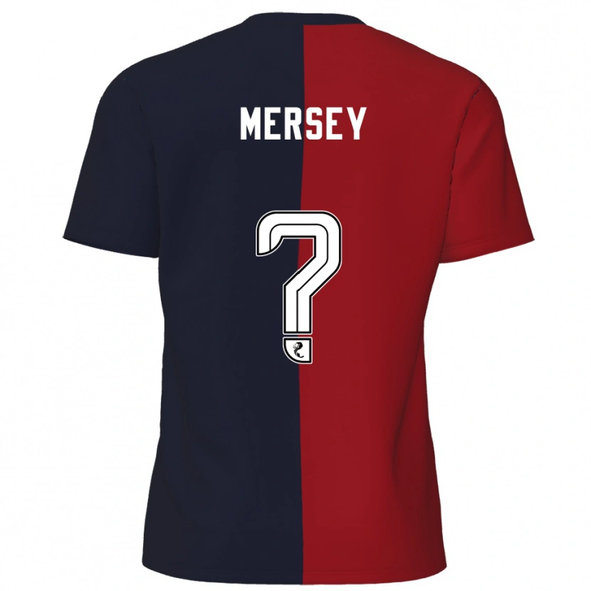 Danxen Herren Ethan Mersey #0 Rot Marine Auswärtstrikot Trikot 2025/26 T-Shirt