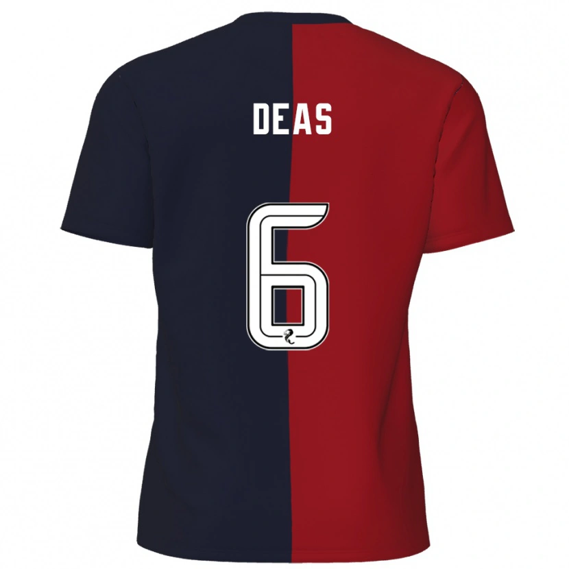 Danxen Herren Robbie Deas #6 Rot Marine Auswärtstrikot Trikot 2025/26 T-Shirt