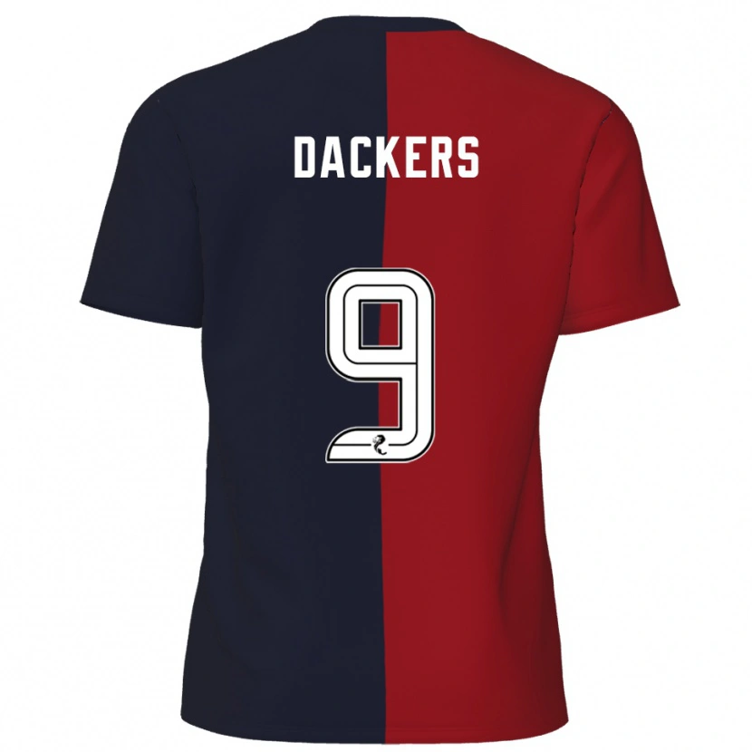 Danxen Herren Marcus Dackers #9 Rot Marine Auswärtstrikot Trikot 2025/26 T-Shirt