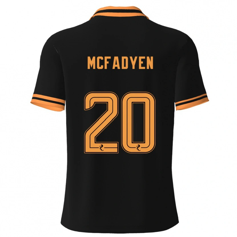 Danxen Herren Emma Mcfadyen #20 Schwarz Gelb Auswärtstrikot Trikot 2025/26 T-Shirt