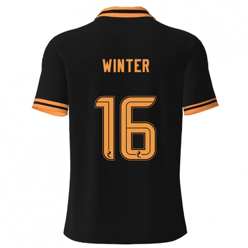 Danxen Herren Andy Winter #16 Schwarz Gelb Auswärtstrikot Trikot 2025/26 T-Shirt