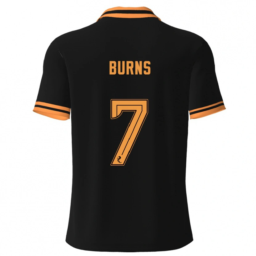 Danxen Herren Erin Burns #7 Schwarz Gelb Auswärtstrikot Trikot 2025/26 T-Shirt