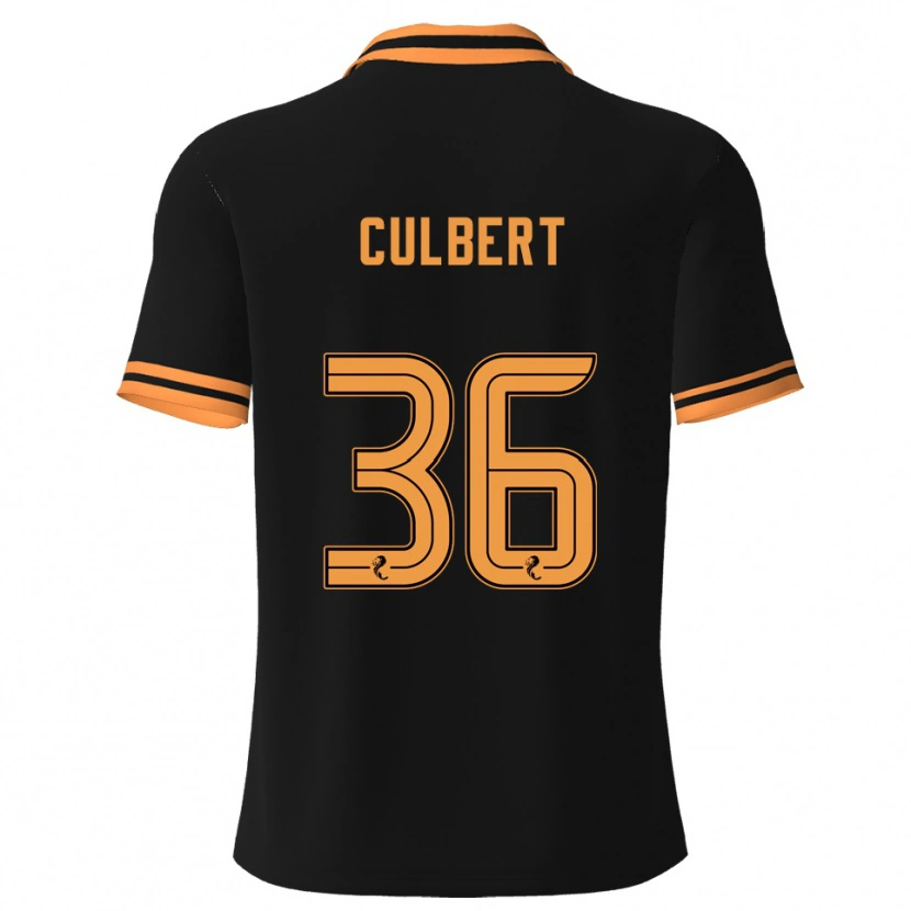 Danxen Herren Sam Culbert #36 Schwarz Gelb Auswärtstrikot Trikot 2025/26 T-Shirt