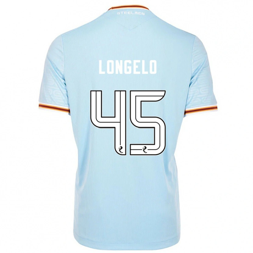 Danxen Herren Emmanuel Longelo #45 Himmelblau Auswärtstrikot Trikot 2025/26 T-Shirt