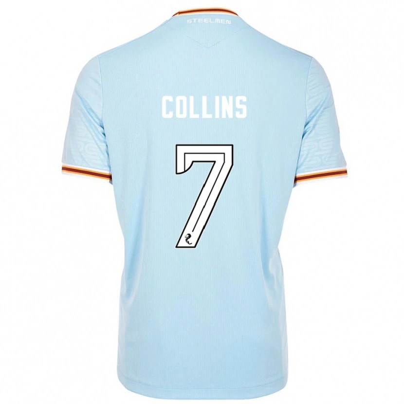 Danxen Herren Bailley Collins #7 Himmelblau Auswärtstrikot Trikot 2025/26 T-Shirt